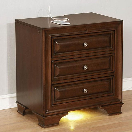 Brandt Brown Cherry Night Stand - Casa Morelos / Coahuila Furniture (Oklahoma City, OK)