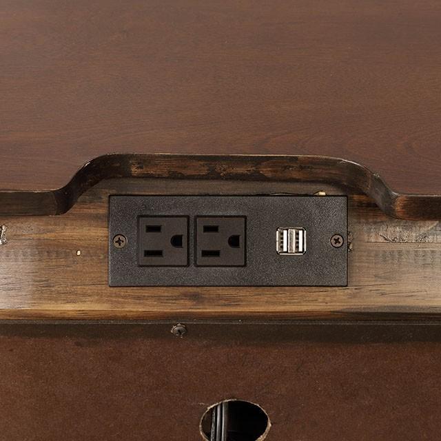 Brandt Brown Cherry Night Stand - Casa Morelos / Coahuila Furniture (Oklahoma City, OK)