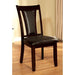 BRENT Dark Cherry/Espresso Side Chair (2/CTN) - Casa Morelos / Coahuila Furniture (Oklahoma City, OK)