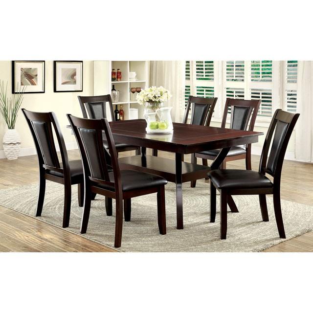 BRENT Dark Cherry/Espresso Side Chair (2/CTN) - Casa Morelos / Coahuila Furniture (Oklahoma City, OK)