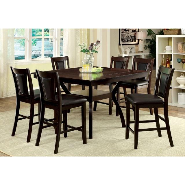 BRENT II Dark Cherry/Espresso Counter Ht. Chair (2/CTN) - Casa Morelos / Coahuila Furniture (Oklahoma City, OK)