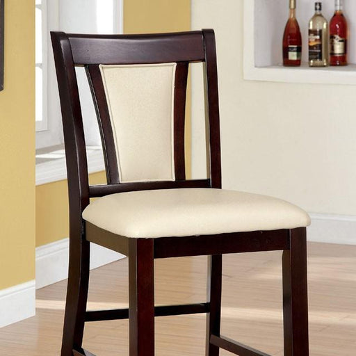 BRENT II Dark Cherry/Ivory Counter Ht. Chair (2/CTN) - Casa Morelos / Coahuila Furniture (Oklahoma City, OK)