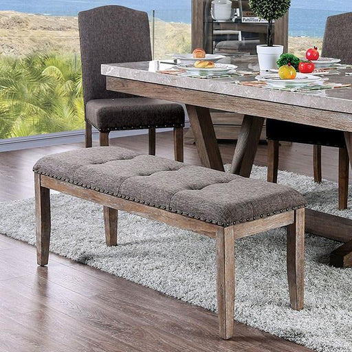 Bridgen Natural/Brown Bench - Casa Morelos / Coahuila Furniture (Oklahoma City, OK)