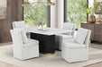 Morges Rect Dining Marble Table - Casa Morelos / Coahuila Furniture (Oklahoma City, OK)