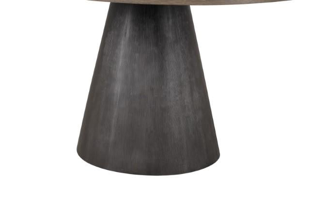 Broager 5 Pc Dining Table Set (White Caster Chairs) Rustic Oak - Casa Morelos / Coahuila Furniture (Oklahoma City, OK)