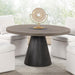 Broager 5 Pc Dining Table Set (Light Gray Swivel Chairs) - Casa Morelos / Coahuila Furniture (Oklahoma City, OK)