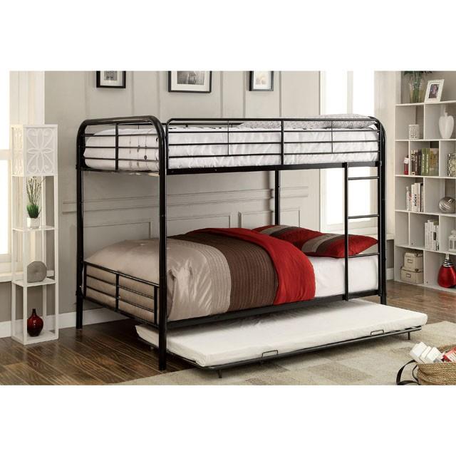 BROCKET Black Metal Full/Full Bunk Bed - Casa Morelos / Coahuila Furniture (Oklahoma City, OK)