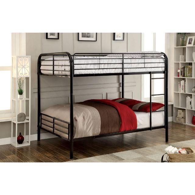 BROCKET Black Metal Full/Full Bunk Bed - Casa Morelos / Coahuila Furniture (Oklahoma City, OK)