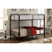BROCKET Black Metal Full/Full Bunk Bed - Casa Morelos / Coahuila Furniture (Oklahoma City, OK)