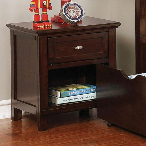Brogan Brown Cherry Night Stand - Casa Morelos / Coahuila Furniture (Oklahoma City, OK)