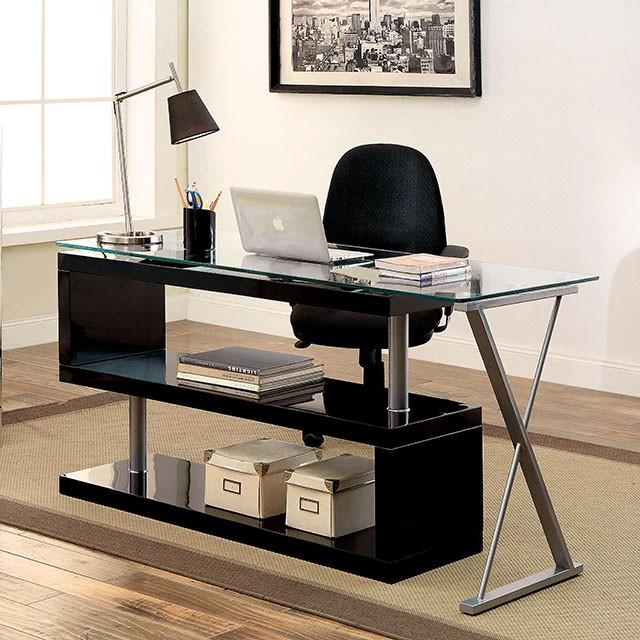 BRONWEN Black Desk - Casa Morelos / Coahuila Furniture (Oklahoma City, OK)