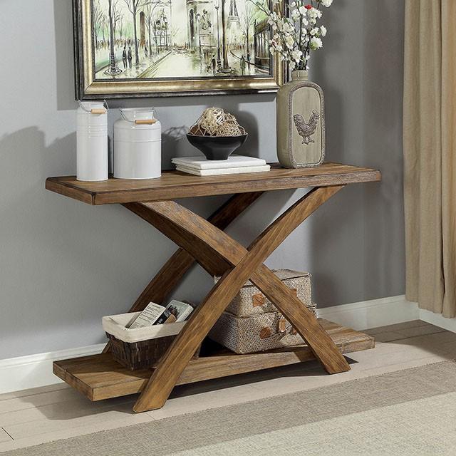 Bryanna Antique Light Oak Sofa Table - Casa Morelos / Coahuila Furniture (Oklahoma City, OK)