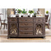 ARCADIA Rustic Natural Tone Server - Casa Morelos / Coahuila Furniture (Oklahoma City, OK)