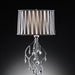 Arya Black/Chrome Table Lamp, Hanging Crystal - Casa Morelos / Coahuila Furniture (Oklahoma City, OK)