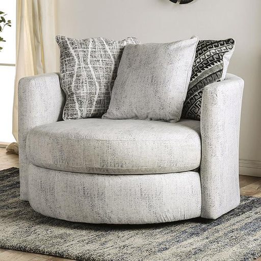 EIMEAR Swivel Chair, Off-white/Black - Casa Morelos / Coahuila Furniture (Oklahoma City, OK)