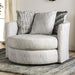 EIMEAR Swivel Chair, Off-white/Black - Casa Morelos / Coahuila Furniture (Oklahoma City, OK)