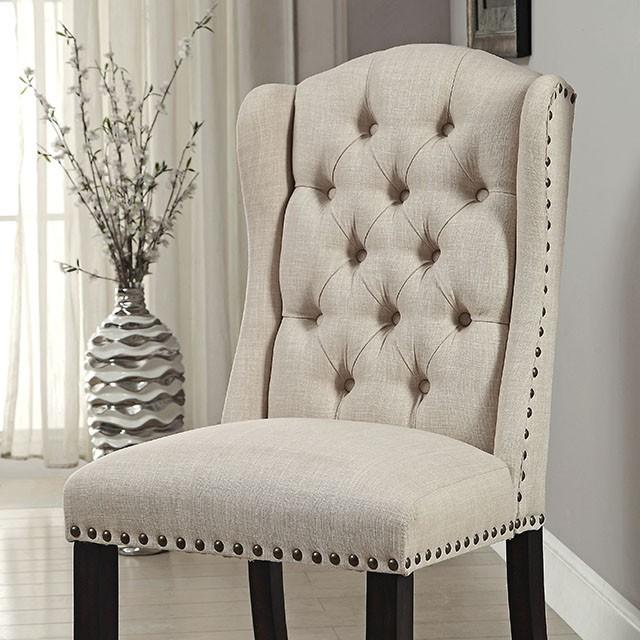 Wingback Chair, Beige (2/CTN) - Casa Morelos / Coahuila Furniture (Oklahoma City, OK)