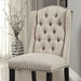 Wingback Chair, Beige (2/CTN) - Casa Morelos / Coahuila Furniture (Oklahoma City, OK)