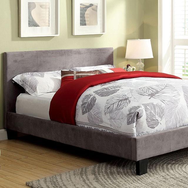 Winn Park Bed Espresso, Velvet, & White - Casa Morelos / Coahuila Furniture (Oklahoma City, OK)