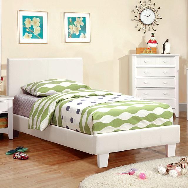 Winn Park Bed Espresso, Velvet, & White - Casa Morelos / Coahuila Furniture (Oklahoma City, OK)