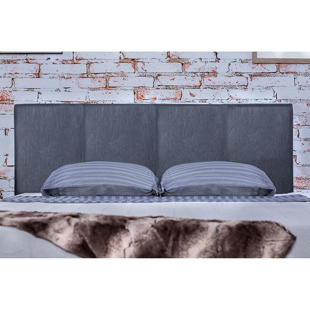 Winn Park Cal.King, E.King, Twin, & Full Bed Chrome, Gray, Brown, & Chrome - Casa Morelos / Coahuila Furniture (Oklahoma City, OK)