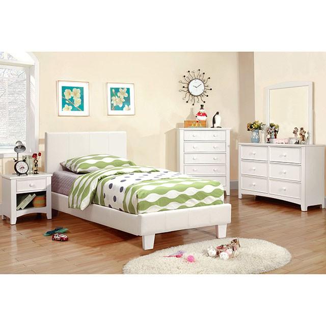 Winn Park Cal.King, E.King, Twin, & Full Bed Chrome, Gray, Brown, & Chrome - Casa Morelos / Coahuila Furniture (Oklahoma City, OK)
