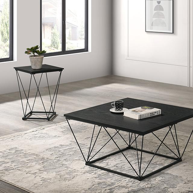 Whetstone 3 Pc. Table Set Black - Casa Morelos / Coahuila Furniture (Oklahoma City, OK)