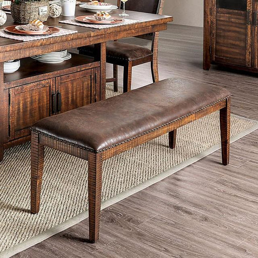 Wichita Light Walnut Bench - Casa Morelos / Coahuila Furniture (Oklahoma City, OK)