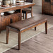 Wichita Light Walnut Bench - Casa Morelos / Coahuila Furniture (Oklahoma City, OK)