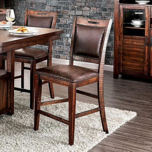 Wichita Light Walnut Counter Ht. Chair (2/CTN) - Casa Morelos / Coahuila Furniture (Oklahoma City, OK)
