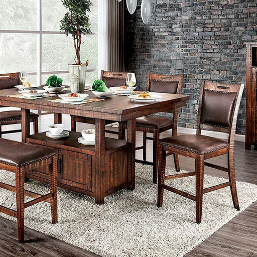 Wichita Light Walnut Counter Ht. Table - Casa Morelos / Coahuila Furniture (Oklahoma City, OK)