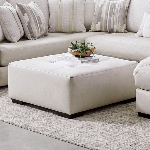 WARRENTON Ottoman, Ivory - Casa Morelos / Coahuila Furniture (Oklahoma City, OK)