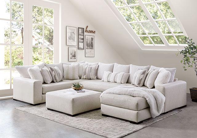 WARRENTON Ottoman, Ivory - Casa Morelos / Coahuila Furniture (Oklahoma City, OK)