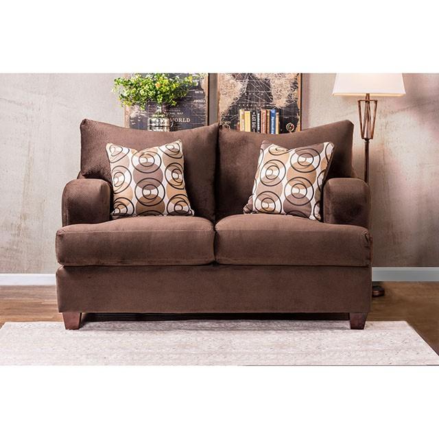 WESSINGTON Chocolate Love Seat - Casa Morelos / Coahuila Furniture (Oklahoma City, OK)