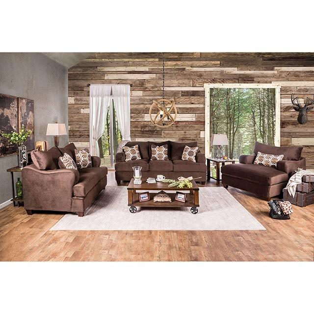 WESSINGTON Chocolate Love Seat - Casa Morelos / Coahuila Furniture (Oklahoma City, OK)