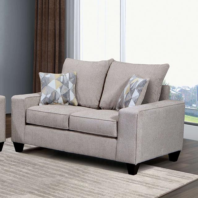 WEST ACTION Loveseat, Beige - Casa Morelos / Coahuila Furniture (Oklahoma City, OK)