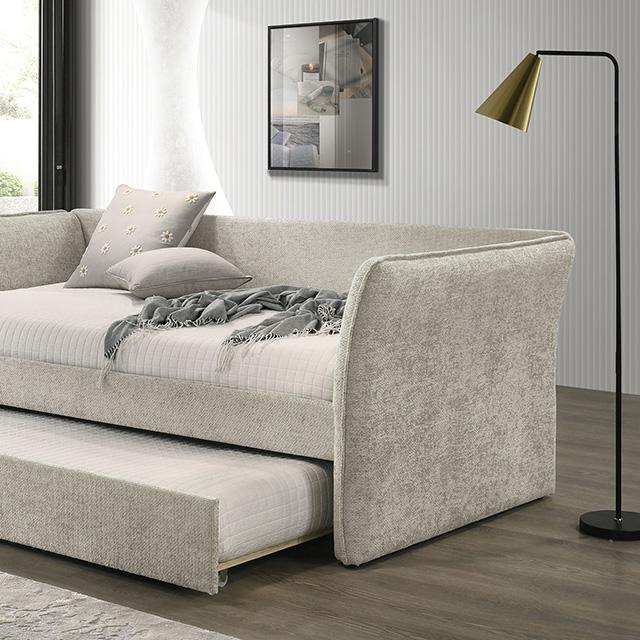 Yuri Twin Daybed w/ Trundle Beige - Casa Morelos / Coahuila Furniture (Oklahoma City, OK)
