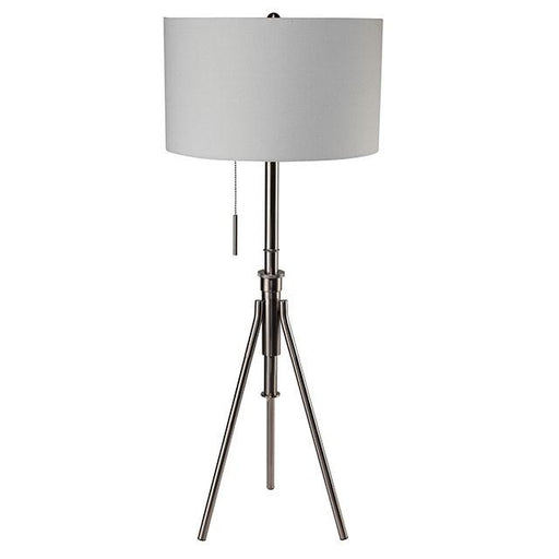 Zaya Brushed Steel Floor Lamp - Casa Morelos / Coahuila Furniture (Oklahoma City, OK)