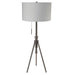 Zaya Brushed Steel Floor Lamp - Casa Morelos / Coahuila Furniture (Oklahoma City, OK)