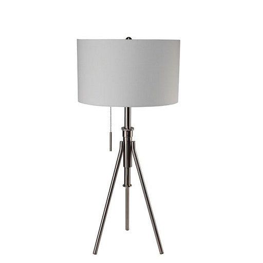 Zaya Brushed Steel Table Lamp - Casa Morelos / Coahuila Furniture (Oklahoma City, OK)