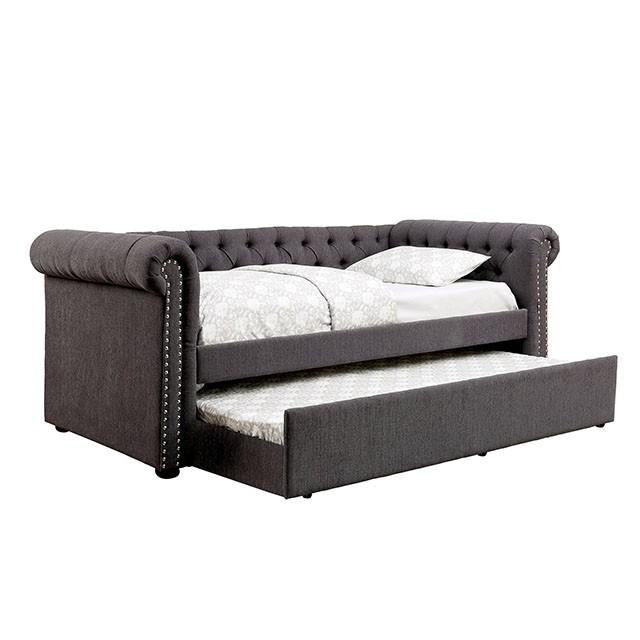 LEANNA Gray Daybed w/ Trundle, Gray - Casa Morelos / Coahuila Furniture (Oklahoma City, OK)