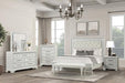 Stella Mia E.King & Queen Bed White & White - Casa Morelos / Coahuila Furniture (Oklahoma City, OK)