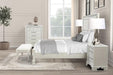 Stella Mia E.King & Queen Bed White & White - Casa Morelos / Coahuila Furniture (Oklahoma City, OK)