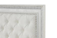 Stella Mia E.King & Queen Bed White & White - Casa Morelos / Coahuila Furniture (Oklahoma City, OK)