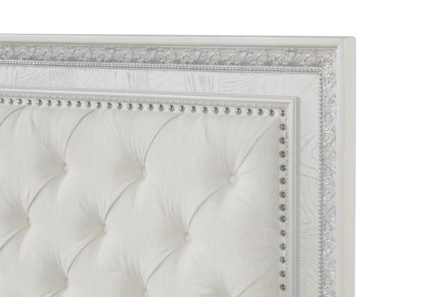 Stella Mia E.King & Queen Bed White & White - Casa Morelos / Coahuila Furniture (Oklahoma City, OK)