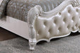 Ventresca E.King & Queen Bed White & Chrome - Casa Morelos / Coahuila Furniture (Oklahoma City, OK)