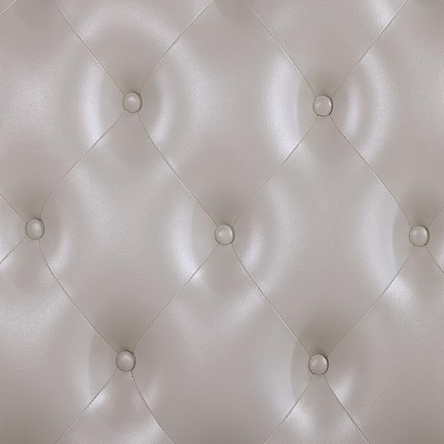 Ventresca E.King & Queen Bed White & Chrome - Casa Morelos / Coahuila Furniture (Oklahoma City, OK)