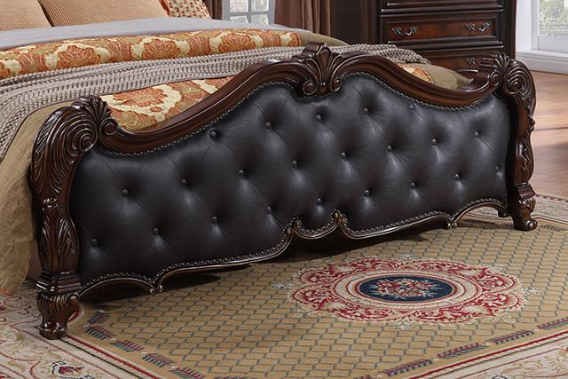 Ventresca E.King & Queen Bed White & Chrome - Casa Morelos / Coahuila Furniture (Oklahoma City, OK)