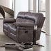 JOSIAS Loveseat, Dark Gray Leatherette - Casa Morelos / Coahuila Furniture (Oklahoma City, OK)