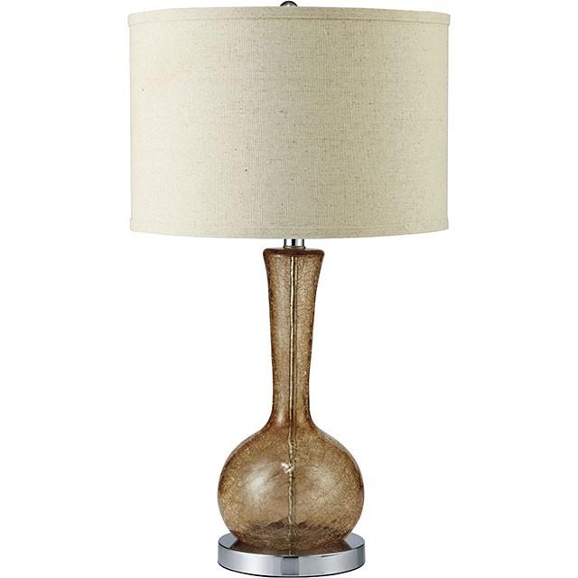 Rachel Amber 15"H Glass Amber Table Lamp - Casa Morelos / Coahuila Furniture (Oklahoma City, OK)
